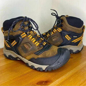 KEEN Ridge Flex Mid Waterproof 1025666 Bison Gold Size EU 41 Men’s 8.5